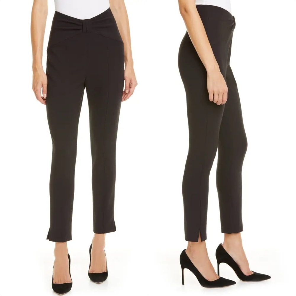 🆕️ Veronica Beard Ferdinand Bow Front High Rise Pant in Black